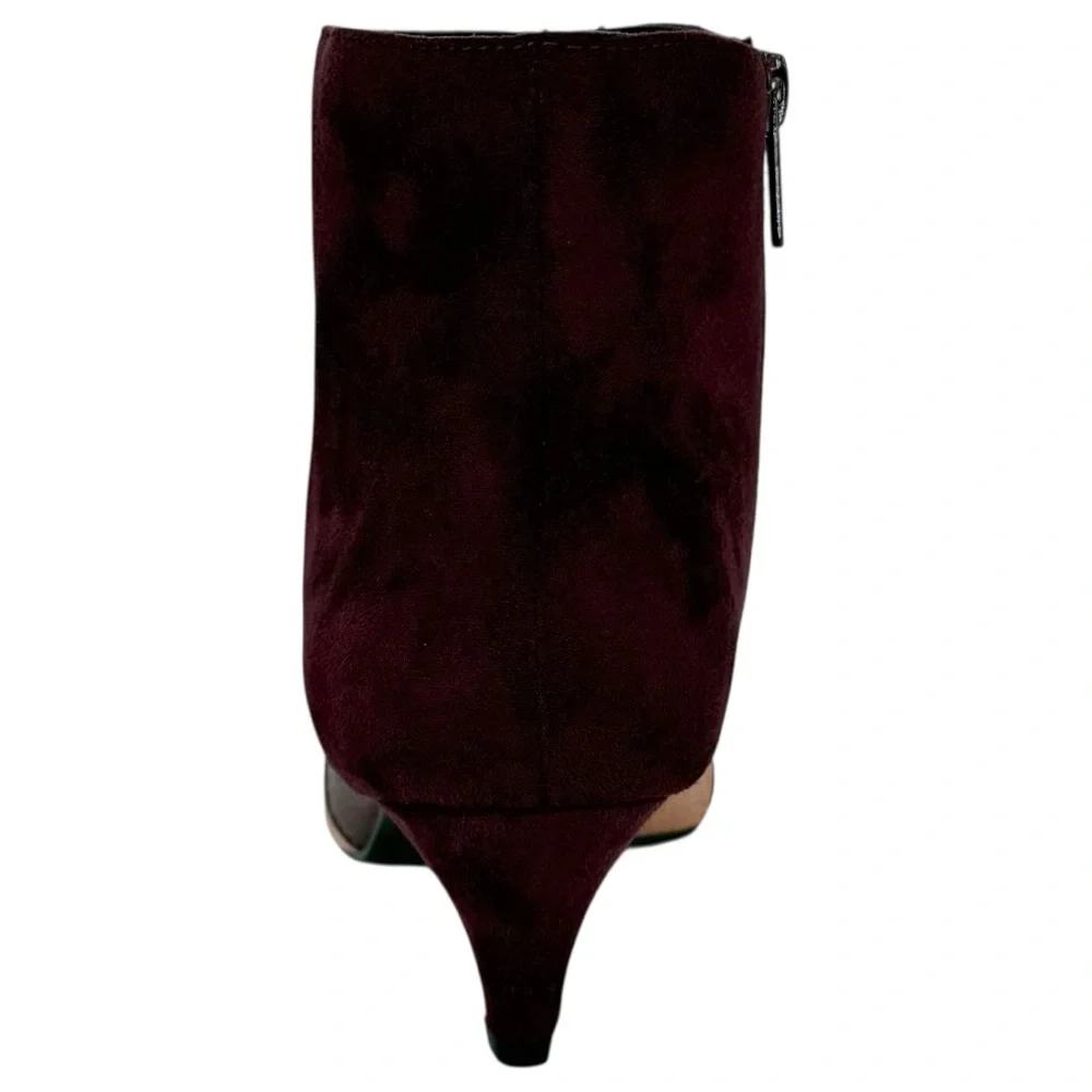 Impo Ellette Burgundy Microsuede Womens Booties Size 8.5M - Picture 4 of 12